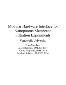 Modular Hardware Interface for Nanoporous Membrane Filtration