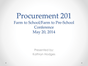 Procurement 201 for NH - New Hampshire Farm to School