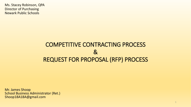 What Is A Request For Proposal Document