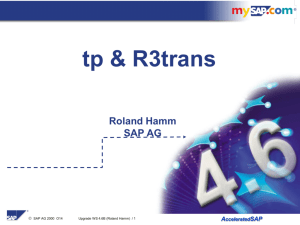 tp & R3trans - Way2SAPBASIS.com