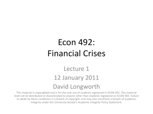 Understanding Financial Crises.