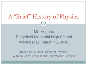 history of physics
