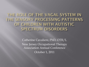 The Role of the Vagal System in the Sensory Processing