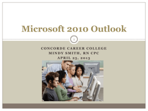 Ms 2010 Outlook ppt
