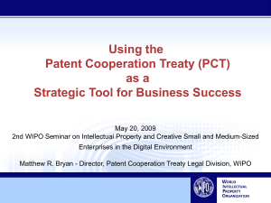 Using the Patent Cooperation Treaty (PCT)