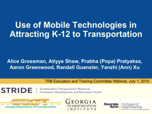 Use of Mobile Tech in Attracting K-12 to Trans F