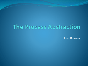 The Process Abstraction