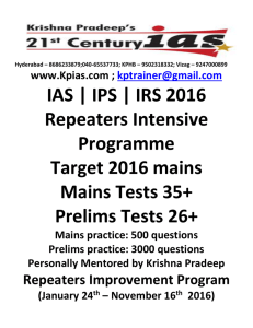 RIB -2016 Test Series