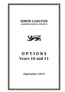 Years 10 and 11 - Simon Langton Grammar School For Boys