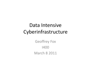 Data Intensive Cyberinfrastructure