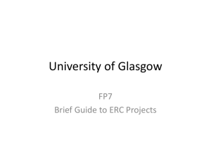 Guide to ERC - University of Glasgow