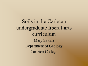 Soils in the undergraduate liberal-arts curriculum