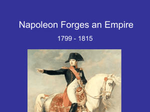 Napoleon Forges and Empire
