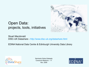 Open Data - Projects, Tools, Initiatives - DISC-UK
