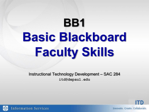 Blackboard Basic Skills