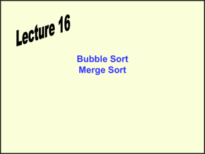 Bubble Sort