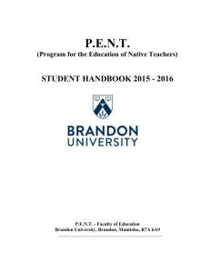 PENT Student Handbook