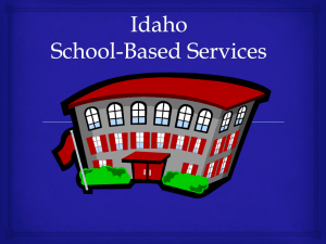 Idaho School-Based Services