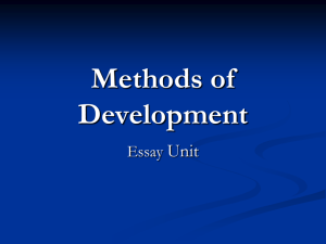 Essays-MethodsPresentation(Grade11).