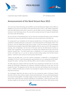 Announcement of the Nord Stream Race 2013 (WORD)