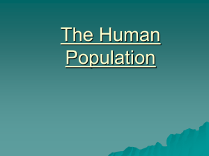 Notes - The Human Population - Lakeland Regional High School