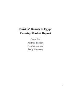 Dunkin* Donuts to Egypt
