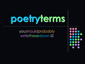 Poetry Terms!