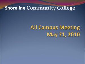 Budget-reduction proposal - Shoreline Community College