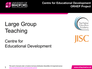 Large-Group Teaching