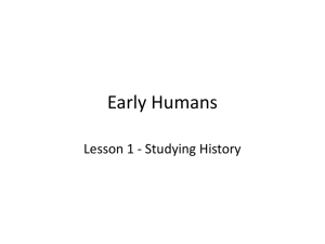 10-1 EARLY HUMANS POWER POINT