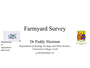Farmyard Survey - Department of Agriculture