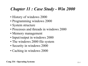 Case Study – Windows 2000 ()