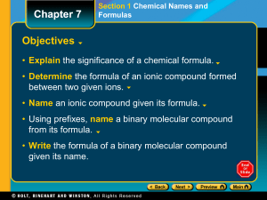 Chem Chapter 7 Holt 2012