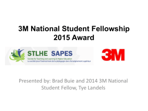 3M Student Fellowship Award