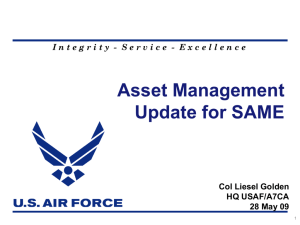 USAF - Asset Management Update for SAME