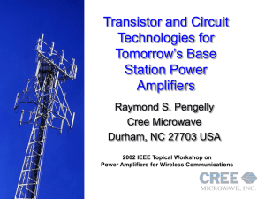 Transistor and Circuit Technologies for Tomorrow's Base Station