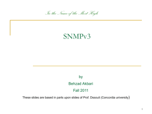 SNMPv3 - Computer Engineering