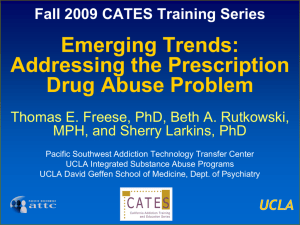 Emerging Trends: Addressing the Prescription Drug Abuse Problem