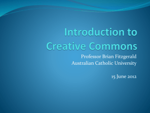 Professor Brian Fitzgerald – Introduction to CC