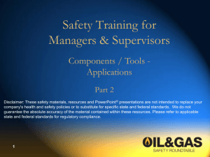 safety training for managers & supervisors