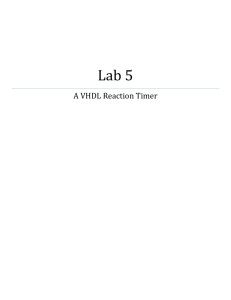 Lab 5 - A VHDL Reaction Timer