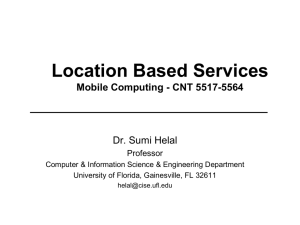 Location Based Services Mobile Computing