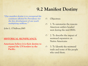 9.2 Manifest Destiny
