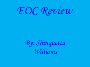 Shinquetta EOC Review