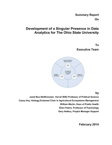 Data Analytics of Health and Well-Being: From