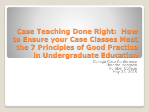 Case Teaching Done Right: How to Ensure your