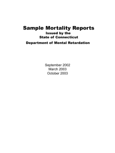 CT - Example Mortality Reports