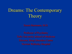 The Contemporary Theory of Dreaming 2006 to 2007