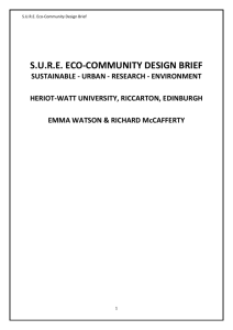 s.u.r.e. eco-community design brief sustainable - urban