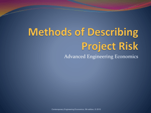 Methods of Describing Project Risk Sensitivity Analysis